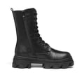 thumbnail image 2 of Botas DREAM PAIRS DMB215 Mujer Media Caña Negras PU Tacón 5 cm, 2 of 8