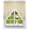 thumbnail image 1 of Ellis Curtain Clarice 58-by-36 Inch Ruffled Swags, Violet, 1 of 10
