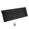 thumbnail image 1 of Teclado inalámbrico delgado de escritorio de 2,4 G, silencioso, Plug and Play para portátiles y computadoras de escritorio. Negro, 1 of 9