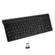 thumbnail image 1 of Teclado delgado de escritorio con puerto USB silencioso para PC y portátil, compatibilidad amplia. Negro, 1 of 8