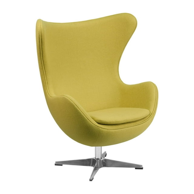 Fauteuil Lounge Pivotant et Inclinable Lesley avec Base en Acier Inoxydable