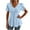 Light Blue, variant on ABATAB Womens Trendy T Shirts Petal Short Sleeve V Neck Casual Solid color Tees Summer Basic Tops