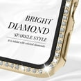 thumbnail image 4 of Apple Watch Case with Screen Protector for Apple Watch 38mm Series 3/2/1, Bling Crystal Diamond Rhinestone Ultra-Thin Bumper Full Cover Protective Case for Women Girls iWatch Champagne Gold, 4 of 5