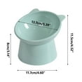 thumbnail image 3 of Btomtd 15 Degree Angled Pet Bowls, Tilted Dog Bowls for Improved Digestion, Non-Roll Cat Bowls with Stable Feeding Angle, Cat Food Bowl for Practical Household, Blue, 3 of 5