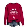 thumbnail image 4 of Sweat à Capuche Sans Manches à Manches Longues Imprimé Arbre de Noël pour Femmes, 4 of 4