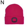 thumbnail image 2 of Gorro de punto con luz LED y carga USB, recargable, luminoso, para correr de noche al aire libre, 2 of 2