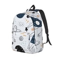 thumbnail image 3 of Sigee Cartoon Planets for Canvas Large Capacity Laptop Backpack for Men and Women, Travel Backpack, 3 of 8
