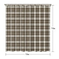 thumbnail image 5 of Brown and White Checkerboard Checkered Pattern Shower Curtain 72"x72" ,Bathroom Decorative Shower Curtains Set with 12 Hooks,Modern Waterproof Washable Shower Curtain, 5 of 6