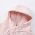 thumbnail image 4 of CAIVO Girls Hooded Jacket For Autumn Warm Thickened Coats Soft Comfortable Outerwear Toddler Kids Lightweight Windbreaker Long Sleeve Comfort Dailywear, 4 of 8