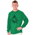 thumbnail image 5 of Nautical Whale Wheel Spiritual Animal Long Sleeve TShirt Men Women Brisco Brands 3X, 5 of 6