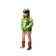 thumbnail image 3 of Modelo femenino 3D a escala 1:64, modelo de personaje para juegos de rol, figuras diminutas, juguete, accesorio fotográfico. Abrigos verdes, 3 of 9