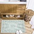 thumbnail image 4 of 2x3 Area Rug Living Room Rugs - Washable Vintage Floral Soft Thin Large Rug Indoor Floor No Slip Rug Carpet for Bedroom Under Dining Table Home Office Decor - Green, 4 of 9