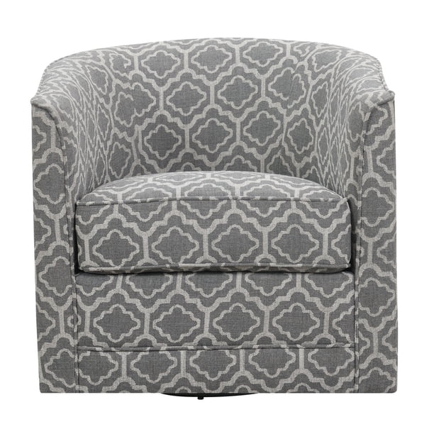 Wallace & Bay Little Graphic Fabric Swivel Accent Chair - Walmart.com