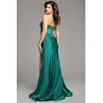 thumbnail image 2 of Women's Jovani Prom 2026 Dress Strapless Cut Out Glitter Long Evening Elegant Gown 43419 Red Size 2, 2 of 3