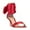 Red, variant on XYD Women Open Toe Wraparound Ankle Strap Sandals Lace up Bowtie Mid Thin Heels Elegant Evening Party Shoes Size 10 Fuchsia