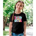 thumbnail image 2 of Retro Third Grade Shirt for Girls Back to School Groovy Girly 3rd Grade T-Shirt Black Shirt Youth Large, 2 of 5