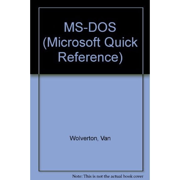 Pre-Owned MS-DOS, 9781556153396, 1556153392, Paperback, 5th edition