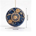 thumbnail image 3 of YuanGuangQ Christmas Acrylic Star Ornaments, 2D Round Winter Decorative Pendant Flat Tree Hanging, Holiday Party Decor for Christmas Tree Home Mantel Shelf Gift Decoration., 3 of 6