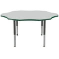 thumbnail image 5 of ECR4Kids 60in Flower Everyday T-Mold Adjustable Activity Table Grey/Green/Black - Super Leg, 5 of 8