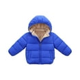 thumbnail image 4 of LTTVQM Toddler Winter Jacket Baby Boy Coat Light Boys Coats Girls Snow Fleece Jackets Blue 4-5 Years, 4 of 4