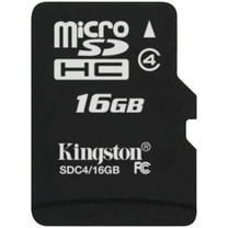 Kingston SDC4/16GB Class 4 microSDHC Card (16GB with Adapter)