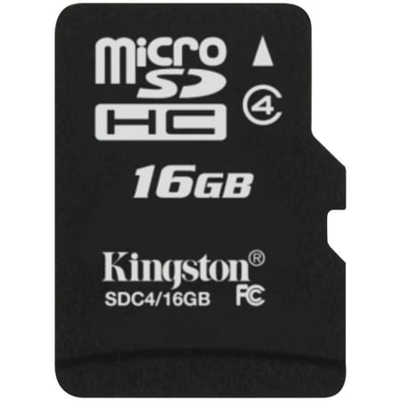 Kingston SDC4/16GB Class 4 microSDHC Card (16GB with