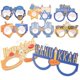 thumbnail image 3 of Holiday Glasses Decorations Happy Hanukkah Eyeglasses Props Chic Design Bright Colors Photo Taking 8Pcs, 3 of 5