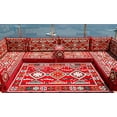 thumbnail image 3 of U Shaped Blue Arabic Floor Sofa Set, Floor Cushions, Patio Sofas, Terrace Sofa, Ethnic Sofa, Moroccan Sofas, Turkish Sofa, 3 of 4