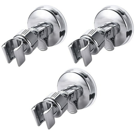 

3X Adjustable Shower Head Holder Bathroom Chrome Wall Mount Strong Suction Handheld Shower Bracket