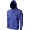 thumbnail image 2 of Ma Croix Men's Lightweight Pullover Hoodie Sweatshirt with Kangaroo Pocket (Small, Heather Royal Blue), 2 of 4
