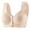Beige, variant on TYGHBN New Soft Padded Front Closure Bra for Women Comfortable Wireless and Steel Vest Style Plus Size Sports Bra Light Support Sports Bra Workout Womens Front Closure Bras Womens Bras No Underwire