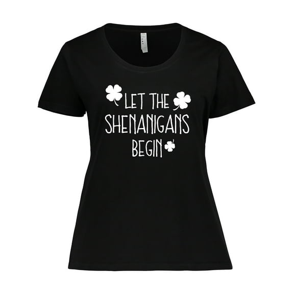 Inktastic Let the Shenanigans Begin Women's Plus Size T-Shirt