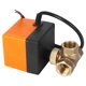 thumbnail image 2 of Válvula de bola eléctrica en forma de L de latón, 3 cables, 2 controles, presión de 1,6 MPa, 6 W, CA 220 V, color naranja, 2 of 8