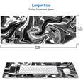 thumbnail image 2 of SURJDE Ink Liquid Waves Pattern Desk Mat, Extended Long Computer Large Mousepad, Home, Desk Pad Matt for Home Office Work, 31.5x11.8 Inch- Black and White Abstract, 2 of 6