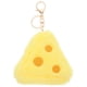 thumbnail image 1 of Llavero de queso de peluche adorable para mochilas, llavero con dije suave y esponjoso, colgante divertido de queso de peluche, llavero decorativo suave y esponjoso, 1 of 7