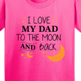 thumbnail image 4 of Inktastic I Love My Dad to the Moon and Back Youth T-Shirt, 4 of 5