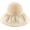 Beige, variant on Women Sun Hat Wide Brim Floppy Bucket Hat Fashion Visor Summer Beach Hat Vocation Travel Foldable Cap Bowknot