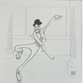 thumbnail image 2 of Al Hirschfeld "Chaplin- The Rink '89 " CUSTOM FRAMED ART Celebrity Movie Comedy Generic, 2 of 3