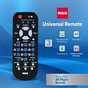 RCA 3-Device Universal Black Remote Control RCR503BE