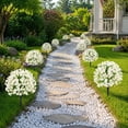 thumbnail image 4 of Artificial Flowers with Ground Spikes for Outdoor - UV-Resistant Fake Plants, No Fade Faux Plants for Porch, Garden, Yard & Patio Decor, 4 of 9