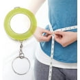 thumbnail image 3 of Soft Tape Measure Mini Colored Keychain Shape Retractable Measuring for Body Fabric Sewing Tailor Cloth Knitting Craft(Green), 3 of 5