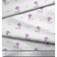 thumbnail image 3 of Soimoi Georgette Viscose Fabric Leaves & Floral Artistic Print Fabric by Yard 42 Inch Wide, 3 of 3