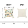 thumbnail image 5 of Spring Pillow Covers 20x20 Inch 2 Pcs, Colorful Leaves Decorative Throw Pillows,Vintage Plant Flower Floral Summer Seasonal Outdoor Decor Pillowcase Linen Cushion Cover for Couch Sofa, 5 of 6