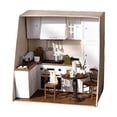 thumbnail image 4 of Miniature with LED Light & Furniture Set Mini House, 4 of 8