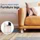 thumbnail image 2 of 4pcs Bed Risers Table Leg Extenders Chair Risers Adjustable Height And Width Furniture Leg Support Couch Risers Stabilizers, 2 of 4