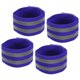 thumbnail image 1 of Bandas reflectantes Unique Bargains para Brazo Muñeca Tobillo Pierna 10x2 pulgadas Azul paquete de 4, 1 of 5