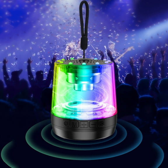 AZXY Speaker,Portable Speaker Bluetooth,Wireless Speakers,TWS Waterproof Dustproof Outdoor Speaker with Led Lights for Home Travel Outside