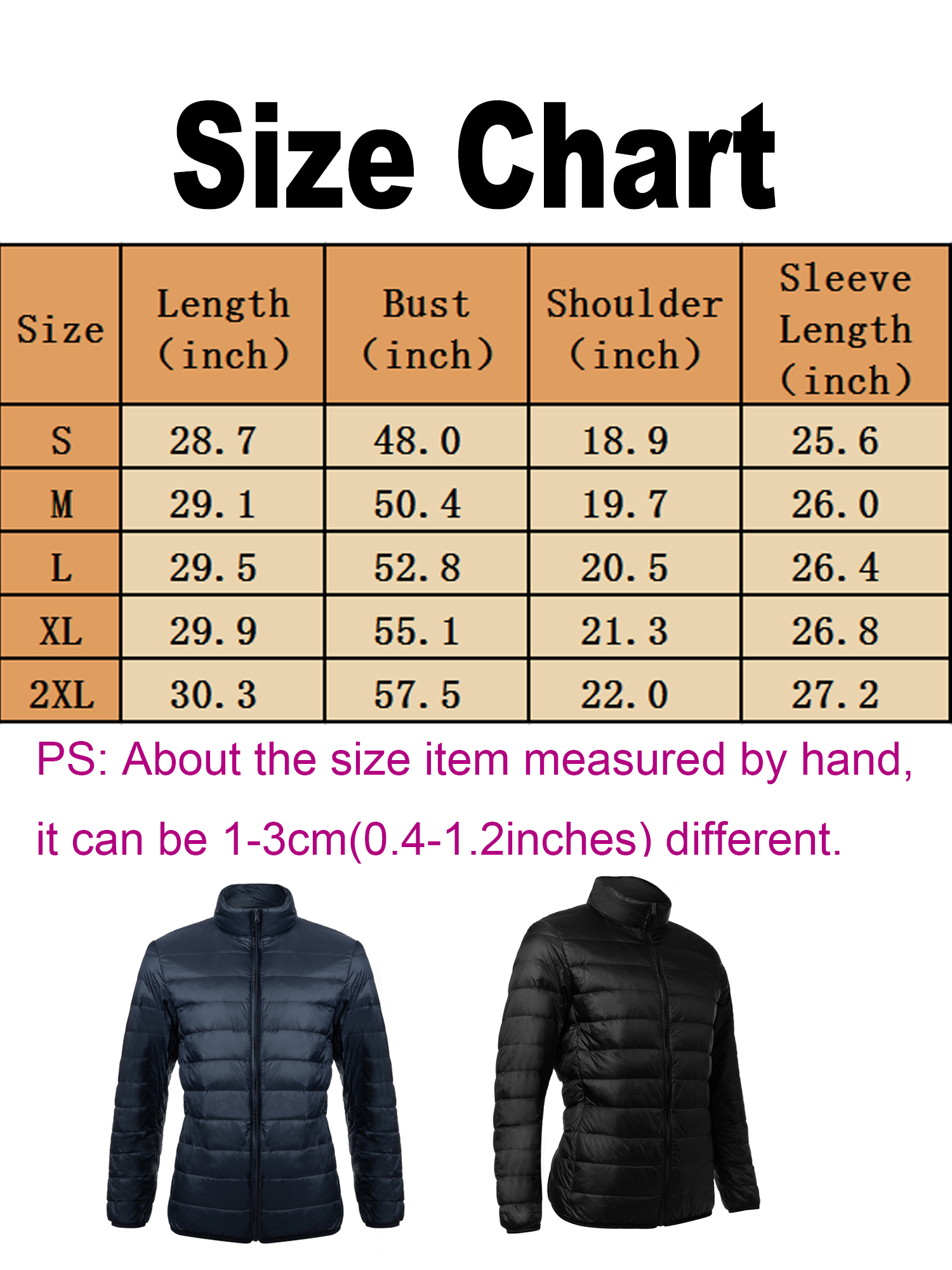 Mens Down Jacket, Light Weight Puffer Coat for Men, Men's Down Puffer Jacket Packable Puffer Jacket Windproof Zip Up Warm Coat Outerwear - image 3 of 7