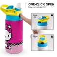 thumbnail image 5 of Kids Insulated Water Bottle - Hello Kitty 16.9 Oz Stainless Steel Travel Bottle with Straw, Double Wall Vacuum Insulated Water Bottles for Boys Girls, 5 of 7