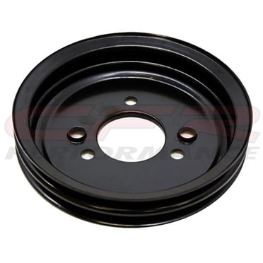 Camaro Small Block Chevy 1-Groove Long Crank Pulley; Machined - Free